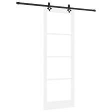 vidaXL csúszóajtó hardver szett Fehér 83x232 cm Tömör fa Fenyő (3332310) nyílászáró