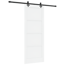 vidaXL Csúszóajtó hardver szettel Fehér 83x211 cm Szilárd fenyő (3333535) nyílászáró
