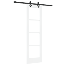vidaXL csúszóajtó szerelési készlettel Fehér 61x198.5 cm Szilárd Fenyőfa (3332266) nyílászáró