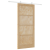 vidaXL Csúszóajtó tartozék készlettel 93x211 cm szilárd fa fenyő (3333404)