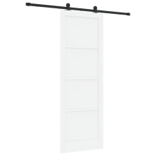 vidaXL csúszóajtó tartozékkal fehér 83x232 cm szilárdfa fenyő (3333369) nyílászáró