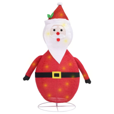 vidaXL dekoratív luxus szövet karácsonyi LED-es Mikulás figura 120 cm (328499) karácsonyfa izzósor