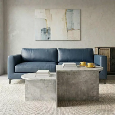  vidaXL Dohányzóasztal Betonszürke 100 x 50 x 40 cm Szerelt Fa bútor