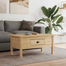 vidaXL Dohányzóasztal BODO Méz barna 100 x 55 x 45,8 cm Faanyag bútor