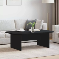  vidaXL Dohányzóasztal Fekete 93 x 53 x 33 cm Faanyag bútor