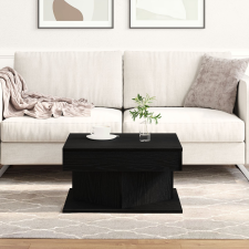 vidaXL Dohányzóasztal Fekete tölgy Fa 57 x 57 x 30 cm Dohányzóasztal bútor