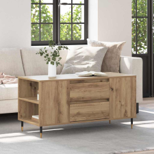 vidaXL Dohányzóasztal kézműves tölgy 102 x 44.5 x 50 cm Faanyag bútor