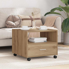 vidaXL Dohányzóasztal kézműves tölgy 55 x 55 x 45 cm Faanyag bútor