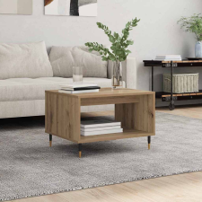vidaXL Dohányzóasztal kézműves tölgy 60 x 50 x 40 cm Faanyag bútor