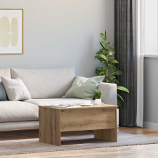 vidaXL Dohányzóasztal kézműves tölgy 80 x 50,5 x 42,5 cm Faanyag bútor