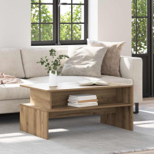 vidaXL Dohányzóasztal kézműves tölgy 90 x 55 x 42.5 cm Faanyag bútor