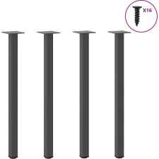 vidaXL dohányzóasztal lábak 4 db antracit 72-74 cm acél (4012458) bútor