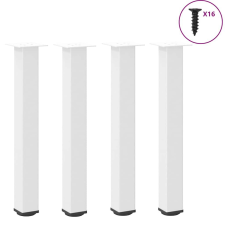 vidaXL dohányzóasztal lábak 4 db Fehér 72-74 cm acél 72-74 cm bútor