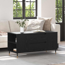 vidaXL Dohányzóasztal Musta tammi 102 x 44.5 x 50 cm Faanyag bútor