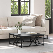 vidaXL Dohányzóasztal Musta tammi 70 x 70 x 30 cm Faanyag bútor