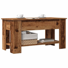 vidaXL dohányzóasztal Régi fa 101x49x52 cm Gépelt fa bútor