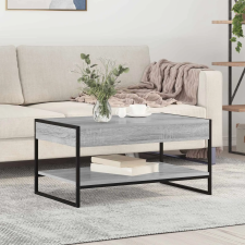 vidaXL Dohányzóasztal Szürke Sonoma 80 x 50 x 40 cm Faanyag bútor