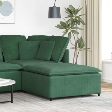vidaXL dzsungel zöld moduláris kanapé lábzsámoly modul 100x100x48 cm bútor