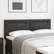 vidaXL Egyszerű Design Fejtámla Fekete 160 cm Műbőr ágy és ágykellék