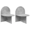  vidaXL Éjjeli asztal 2 pcs Betonszürke 48 x 49 x 65 cm Mérnöki fa