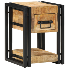 vidaXL Éjjeli asztal 40x40x40 cm tömör durva mangófából (4016706) bútor