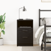 vidaXL Éjjeli asztal Fekete Tölgy 40x35x65 cm Mérnöki faforgácsból készült
