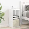 vidaXL Éjjeli asztal fiókkal Fehér 30,5 x 27 x 59,5 cm Faanyag