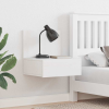 vidaXL Éjjeli asztal fiókkal Fehér 42 x 32.5 x 40 cm Tömör fenyőfa