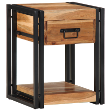 vidaXL Éjjeli szekrény 2 db 40x35x50 cm Tömör Akácfa bútor
