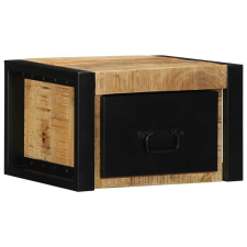vidaXL Éjjeli szekrények 2 db tömör nyersfa mangó 40x35x25 cm bútor