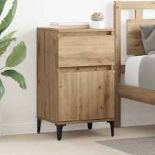 vidaXL Éjjeliszekrény 2 pcs kézműves tölgy 40 x 35 x 70 cm Faanyag bútor
