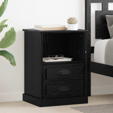 vidaXL Éjjeliszekrény 2 pcs Musta tammi 43 x 36 x 60 cm Faanyag bútor