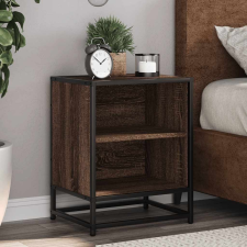 vidaXL éjjeliszekrény barna tölgy 40x31x50 cm műfából és fémből bútor