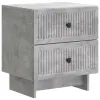  vidaXL Éjjeliszekrény Betonszürke 43 x 34,5 x 47,5 cm Szerelt Fa