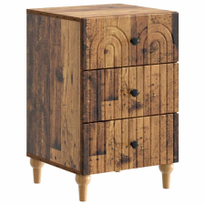 vidaXL Éjjeliszekrény fiókkal Antik Fa 43x 41 x 66,5 cm Szerelt Fa bútor