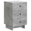 vidaXL Éjjeliszekrény fiókkal Betonszürke 43 x 41 x 66,5 cm Szerelt Fa