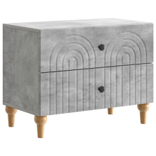 vidaXL Éjjeliszekrény fiókkal Betonszürke 62 x 34,5 x 48 cm Szerelt Fa bútor