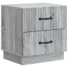  vidaXL Éjjeliszekrény Szürke Sonoma 43 x 34,5 x 44,5 cm Szerelt Fa