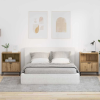 vidaXL Éjjeliszekrények 2 pcs kézműves tölgy 49 x 36 x 61 cm Faanyag