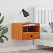 vidaXL Éjjeliszekrények fiókkal 2 pcs Viaszbarna 38 x 36 x 29.5 cm bútor