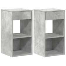 vidaXL éjjeliszekrények fiókos 2 db betonszürke 35x34x66,5 cm (858720) bútor