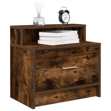 vidaXL éjjeliszekrények fiókos 2 db füstölt tölgy 51 x 31 x 47 cm bútor