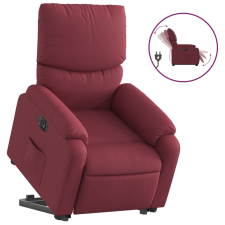 vidaXL elektromos felállást segítő bordó szövet dönthető fotel (3204851) bútor