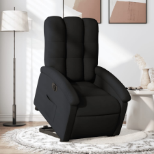 vidaXL elektromos felállást segítő fekete szövet dönthető fotel bútor