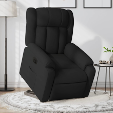 vidaXL elektromos felállást segítő fekete szövet dönthető fotel bútor