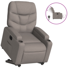 vidaXL elektromos felállást segítő tópszínű szövet dönthető fotel (3204628) bútor