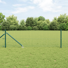 vidaXL Euro Kerítés 13 Tüskés Oszlop 0.6x25 m Galvanizált Acél Zöld építőanyag