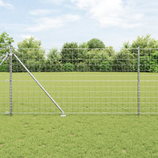 vidaXL Euro kerítés 7 cölöppel 1.4x10 m horganyzott acélból építőanyag
