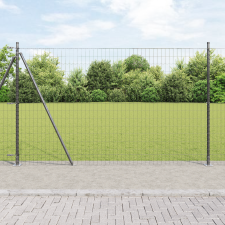 vidaXL Euro Kerítés 7 Flanged Posts 1.5x10 m Galvanizált Acél építőanyag