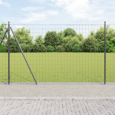 vidaXL Euro Kerítés 7 Flanged Posts 1.5x10 m Horganyzott acél építőanyag